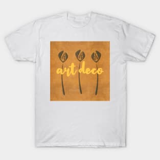 Abstract Floral Art Deco Rustic T-Shirt